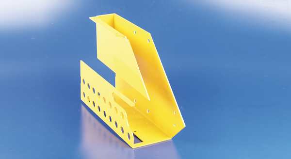 Beschichtete Blechteile nach der Oberflächenbehandlung